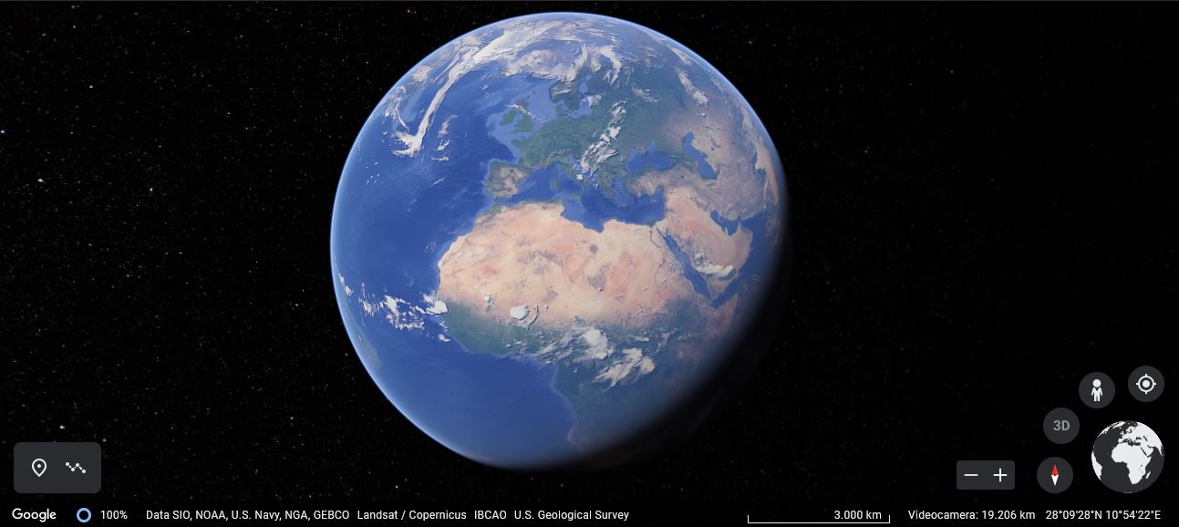 Media asset in full size related to 3dfxzone.it news item entitled as follows: Con l'app free Google Earth Pro 7.3 Google porta il mondo intero nelle tue mani | Image Name: news32296_Google Earth-Screenshot_1.JPG
